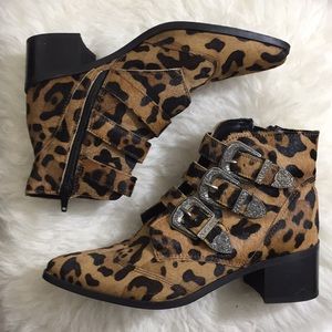 ASOS Cheetah Print Ankle Boots